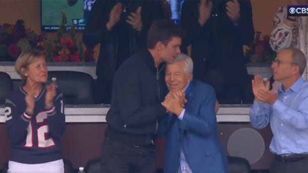 New England Patriots owner Robert Kraft and former QB Tom Brady.